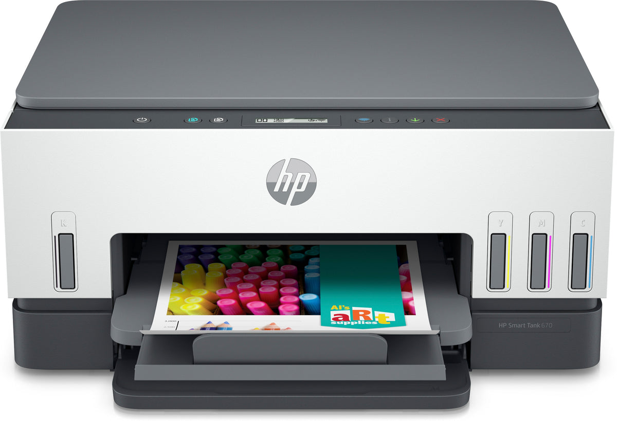 HP Smart Tank 670 All-in-One Drucker mit WLAN und Duplexdruck