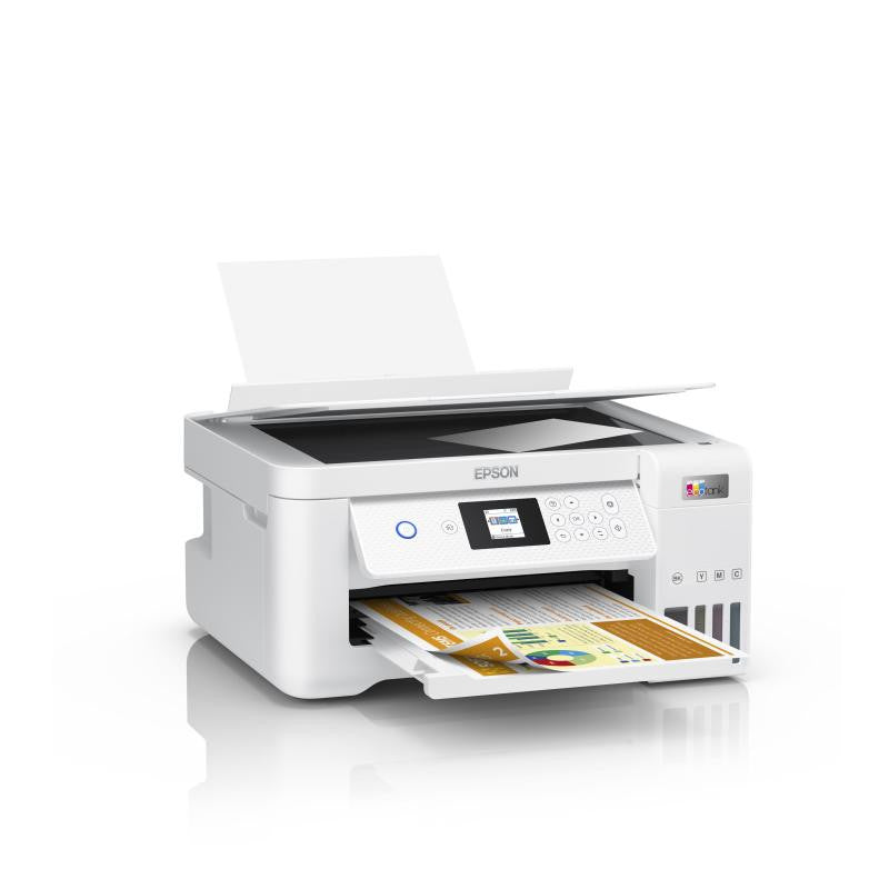 Epson EcoTank ET-2856 A4 Multifunktions-WiFi-Drucker – Hohe Tintentanks – Weiß