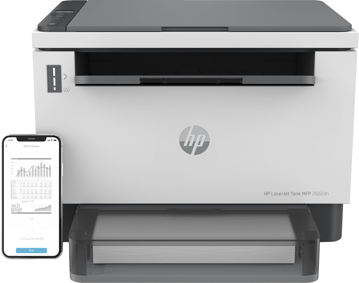 HP LaserJet Tank MFP 2602DN Schwarzweiß Duplex-Laser 22 Seiten/Min