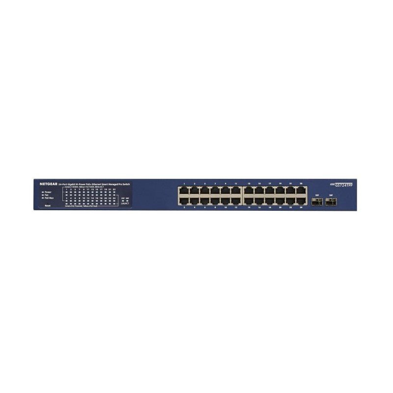NETGEAR 24P GE PoE+ slimme schakelaar GS724TPP-300EUS - Compridis
