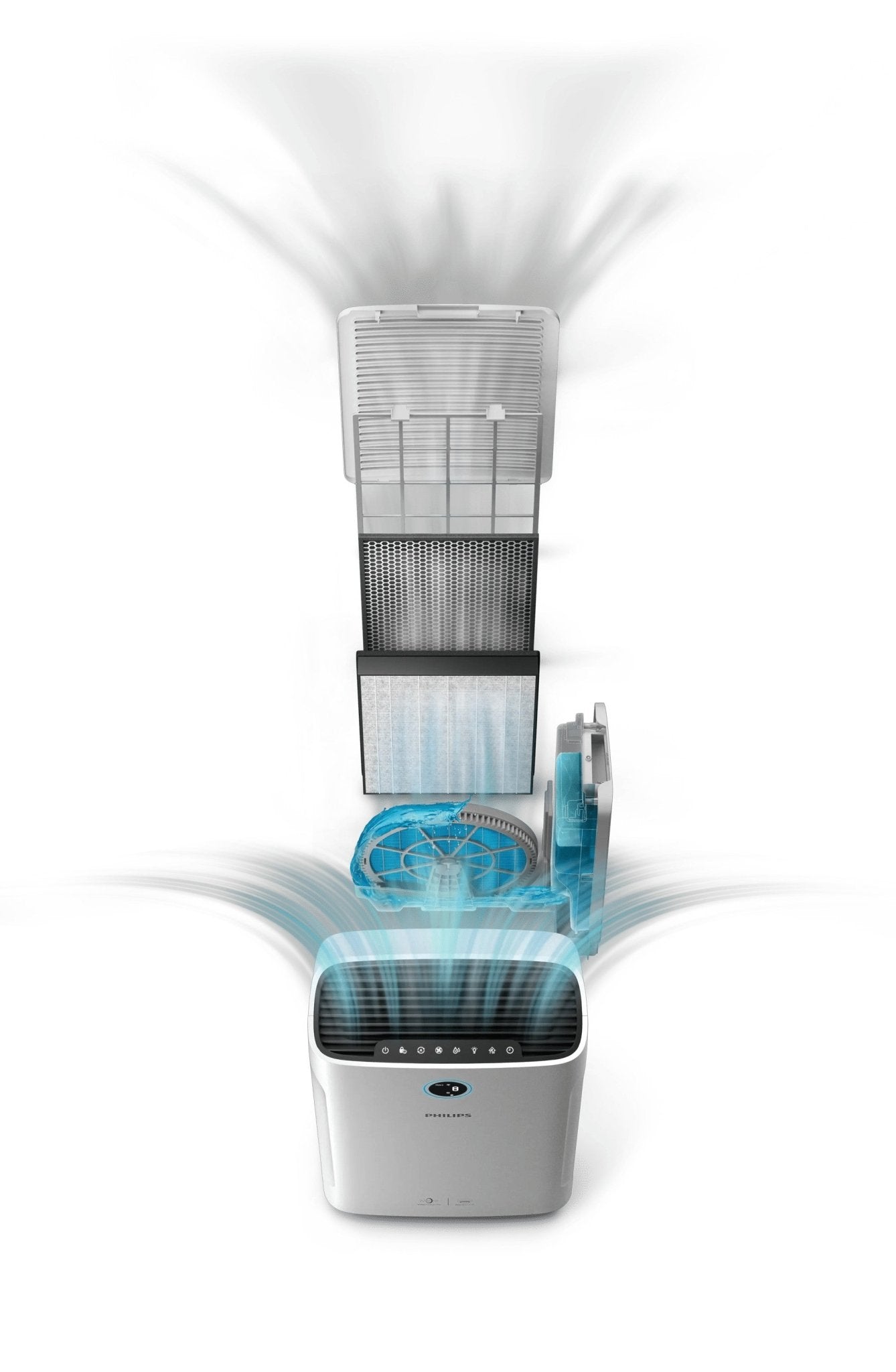 PHILIPS 2000I-SERIE Luchtreiniger EN luchtbevochtiger AC2729/10 - Compridis