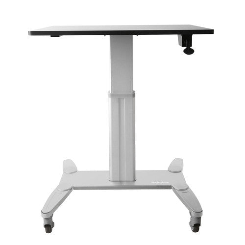 StarTech.com Mobiel Bureau - Ergonomisch Zit-Sta Computermeubel op Wielen - One Touch verstelbare Mobiele Werkplek - Bureautafel op Wielen voor Computer/Laptop - ideaal voor Onderwijs STSCART - Compridis